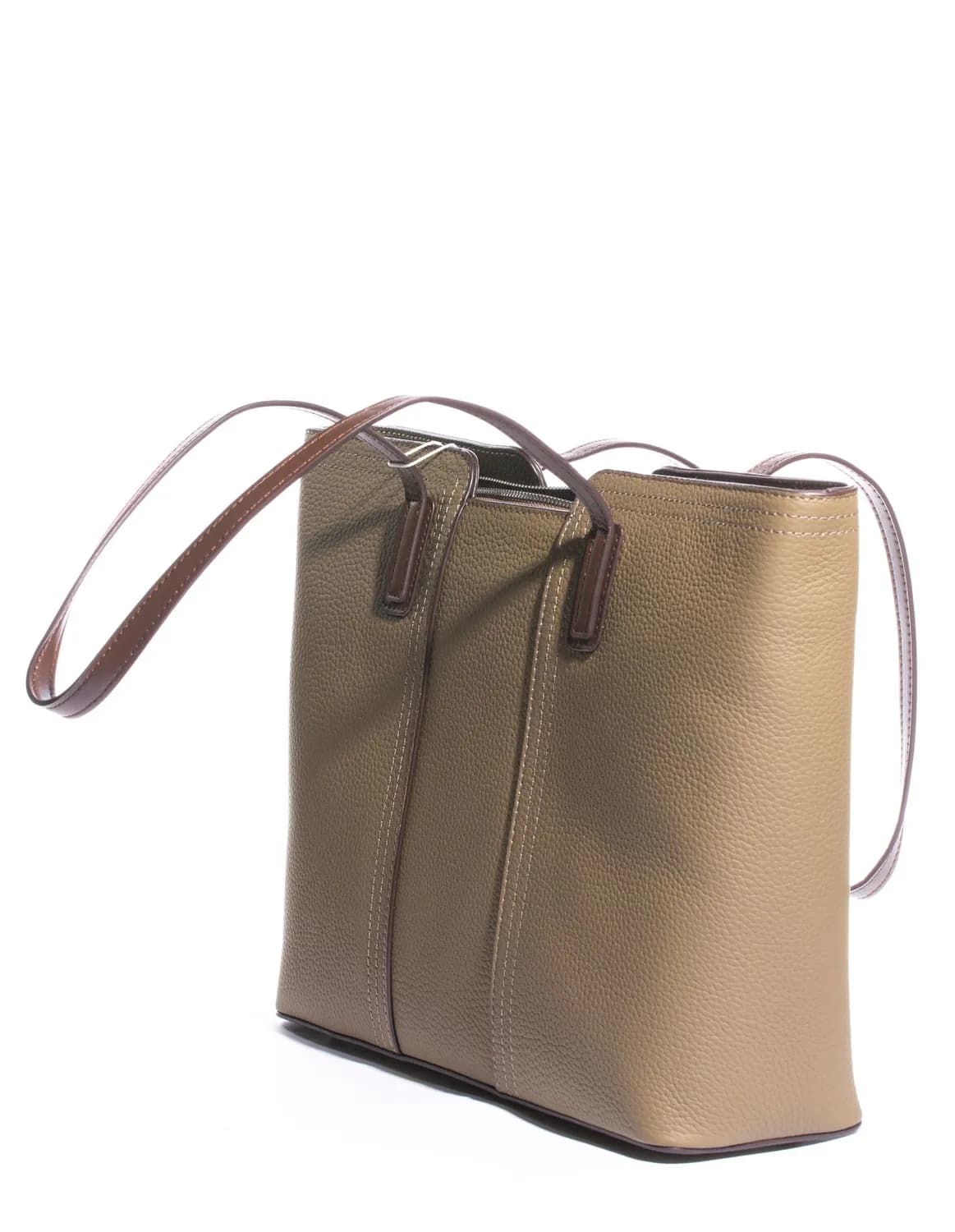 Torba skórzana Tote — Beżowy