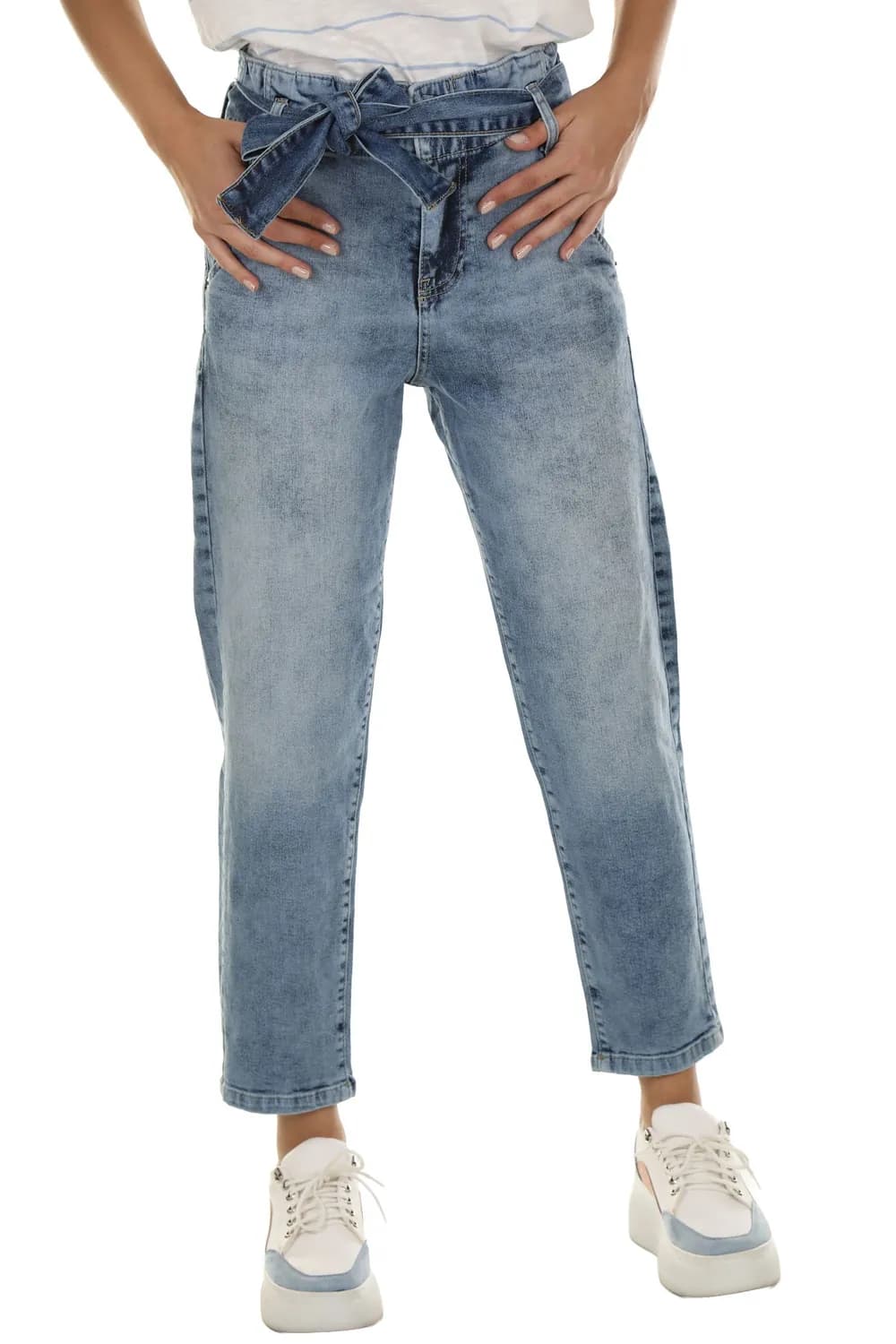 Jeansy proste Denim 90s — Niebieski