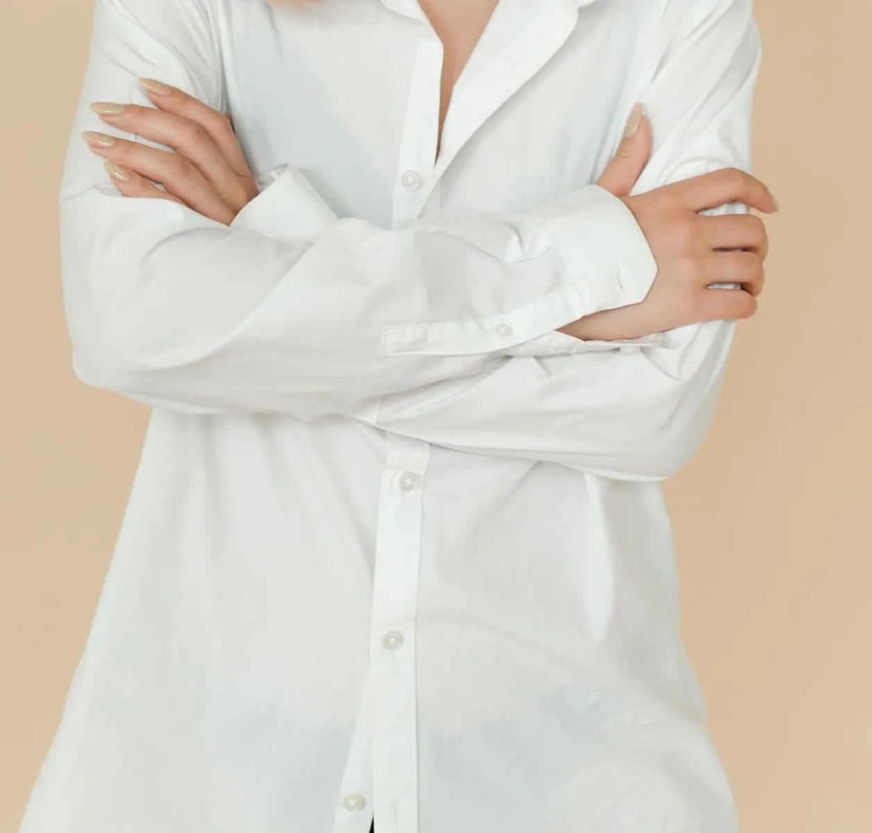 Koszula oversize Poplin — Biały